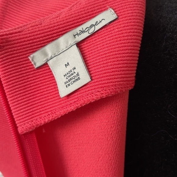 NWT Halogen Coral Zipper Back Sleeveless Peplum Top 0048 - Picture 9 of 10